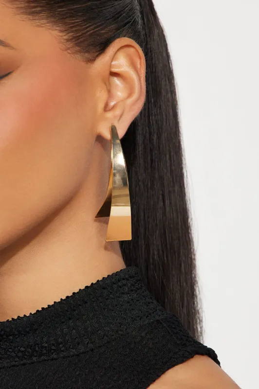 What Lies Underneath Earrings - Gold sold by Fashion Nova
