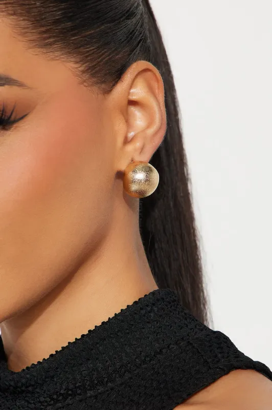 Come Back Around Earrings - Gold sold by Fashion Nova