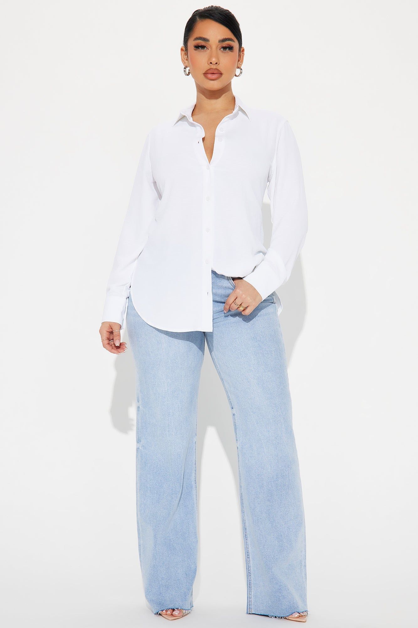 Long Live Linen Shirt - White sold by Fashion Nova product image thumbnail 2