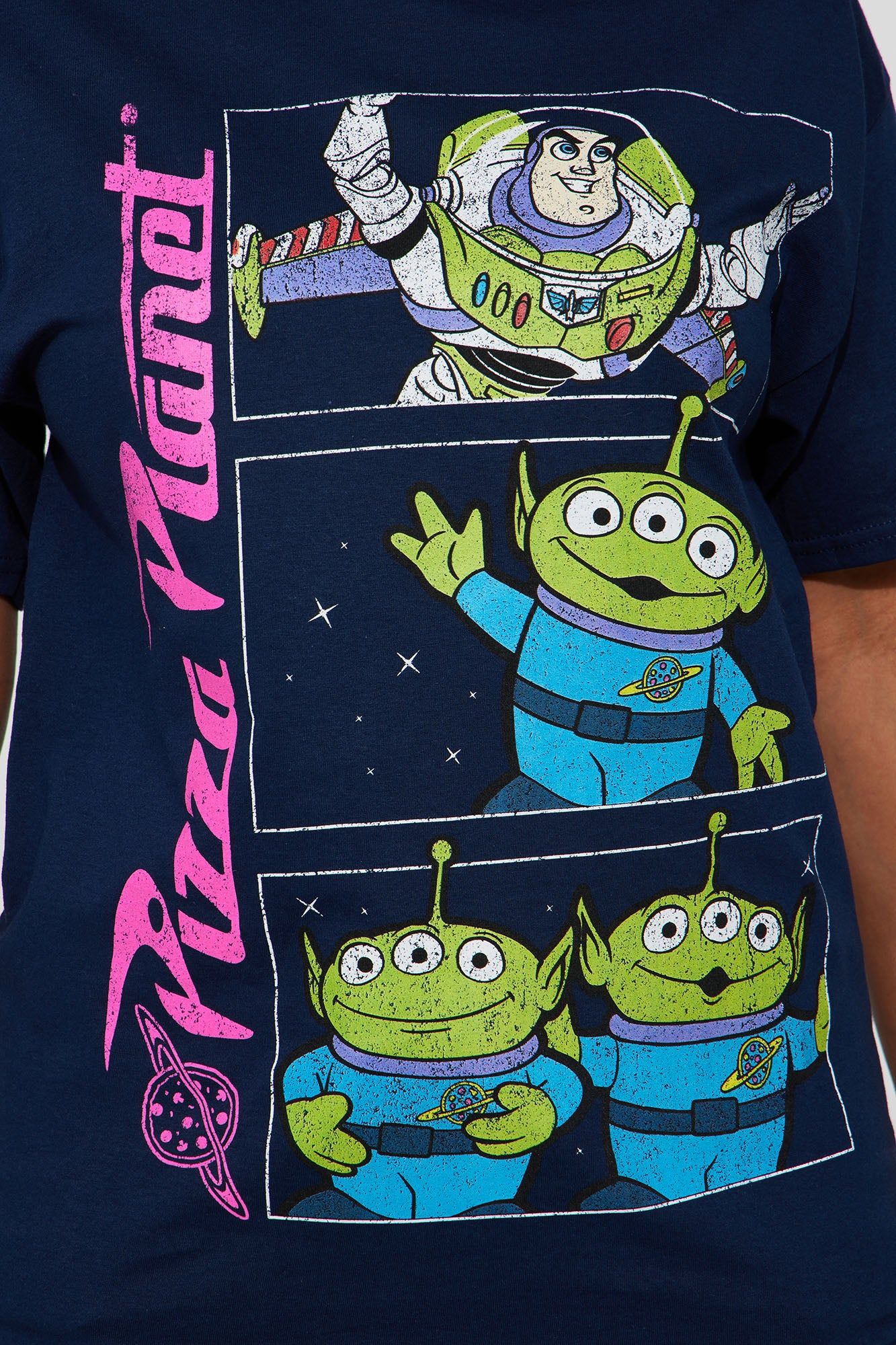 Pizza Planet Toy Story Graphic Tshirt - Navy sold by Fashion Nova product image thumbnail 3