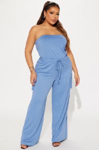 Alex Cargo Jumpsuit - Blue sold by Fashion Nova
