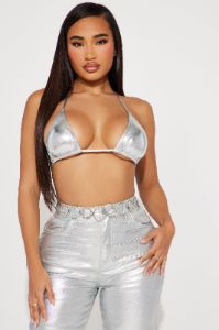 Diva On The Dancefloor Chain Belt - Silver sold by Fashion Nova