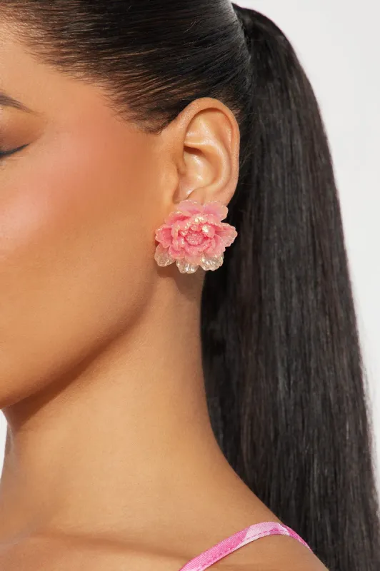 Petal My Way Earrings - Pink sold by Fashion Nova