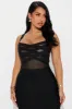Cassidy Bandage Midi Dress - Black sold by Fashion Nova