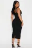 Cassidy Bandage Midi Dress - Black sold by Fashion Nova