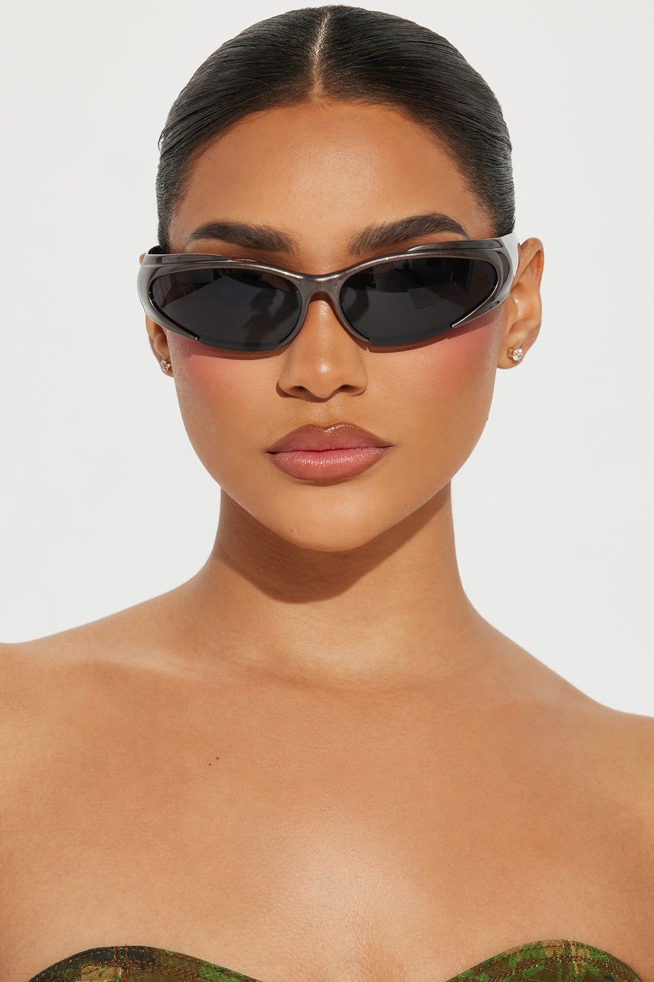 I Mean It Sunglasses - Grey sold by Fashion Nova product image thumbnail 2