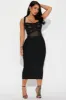 Cassidy Bandage Midi Dress - Black sold by Fashion Nova