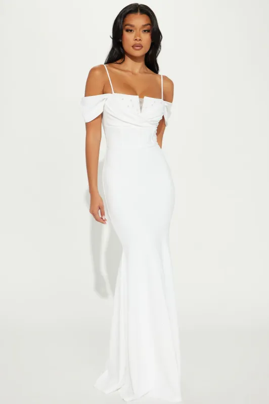 Say I Do Gown - White sold by Fashion Nova