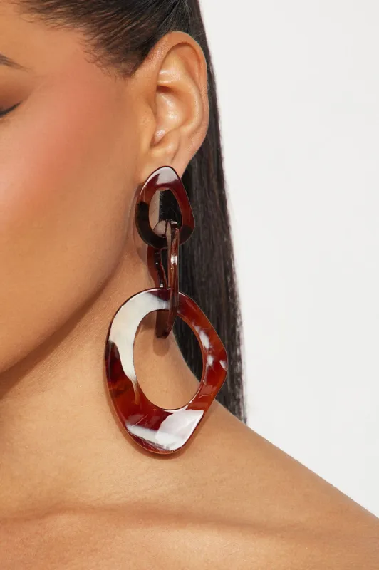 Boho Dreams Earrings - Brown/combo sold by Fashion Nova