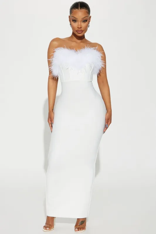 Bridget Bandage Maxi Dress - White sold by Fashion Nova