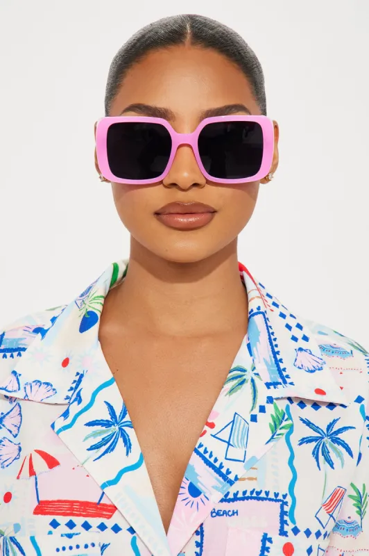 Meet Me Later Sunglasses - Pink sold by Fashion Nova