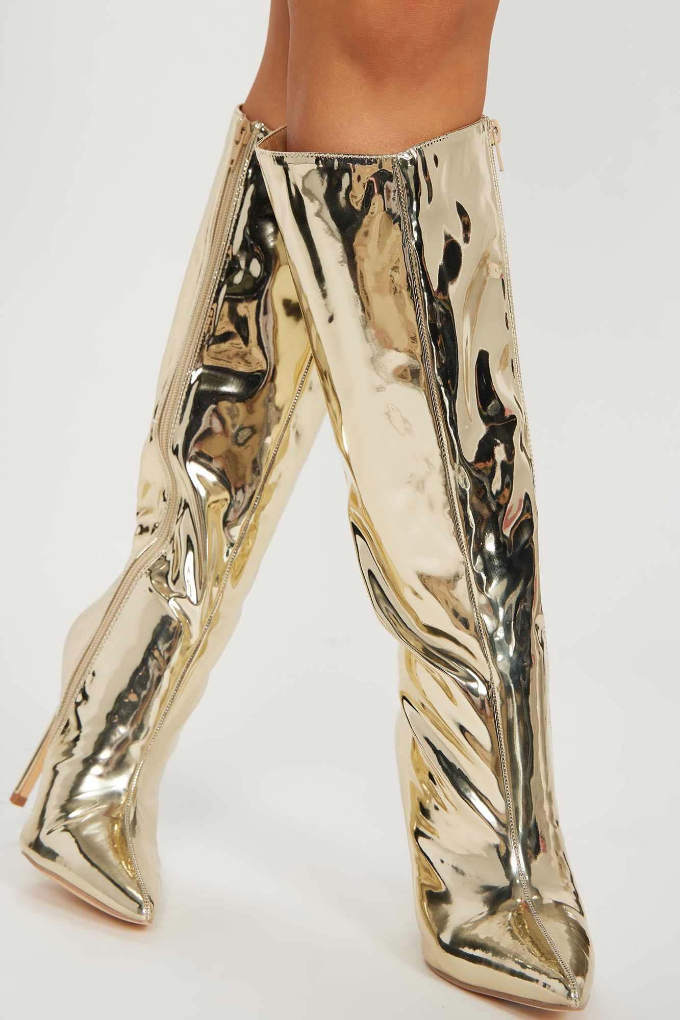 Venus Knee High Boots - Rose Gold sold by Fashion Nova product image thumbnail 2