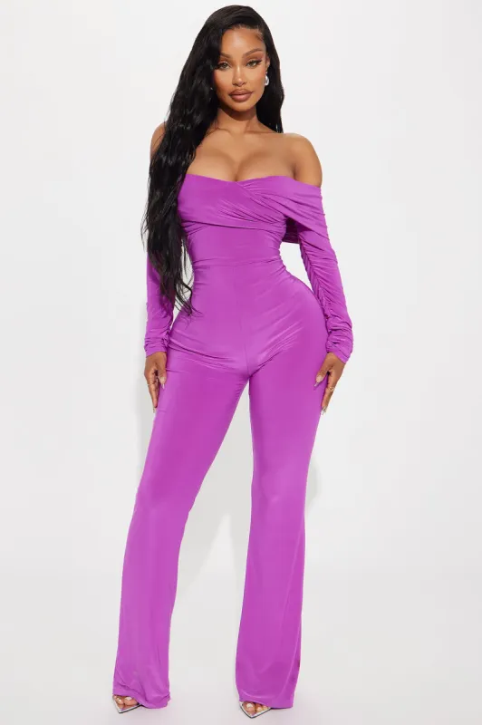 Say It Again Jumpsuit - Magenta sold by Fashion Nova
