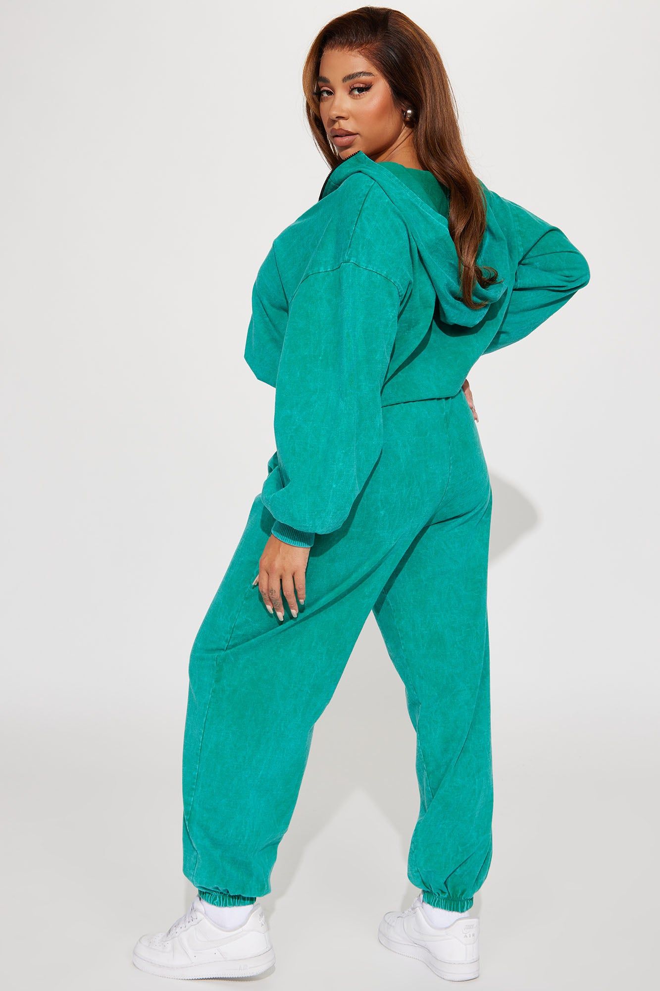 Tia Mineral Wash Pant Set - Teal sold by Fashion Nova product image thumbnail 6