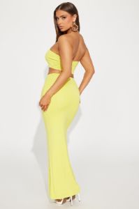 Another Time Double Lined Skirt Set - Yellow sold by Fashion Nova