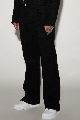Zip It Out Relaxed Flare Trousers - Black sold by Fashion Nova