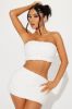 Missing Out Textured Skirt Set - White sold by Fashion Nova
