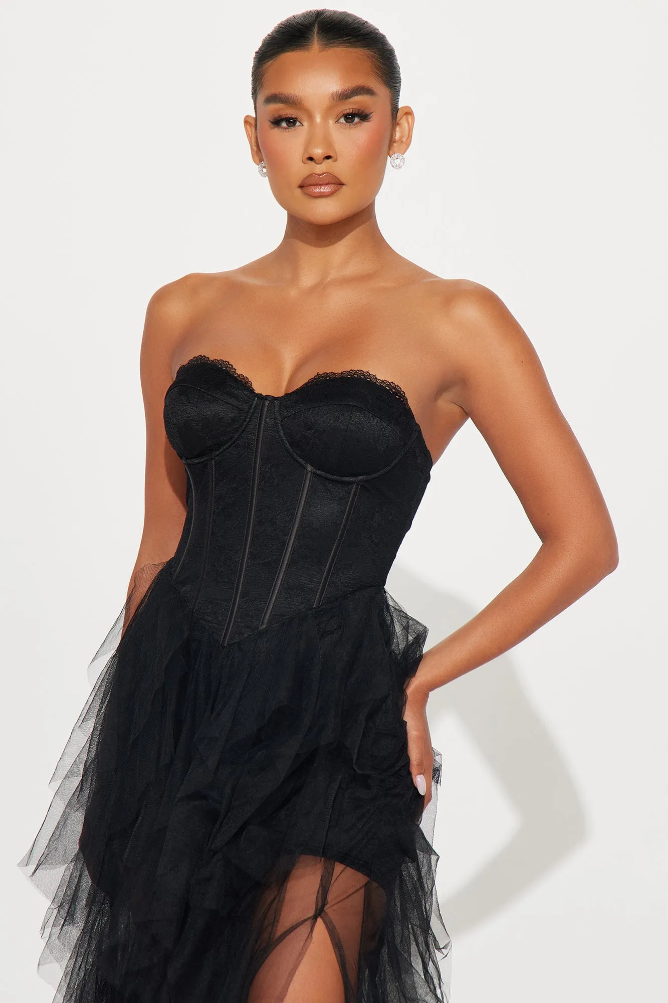 Lucy Tulle Gown - Black sold by Fashion Nova product image thumbnail 2