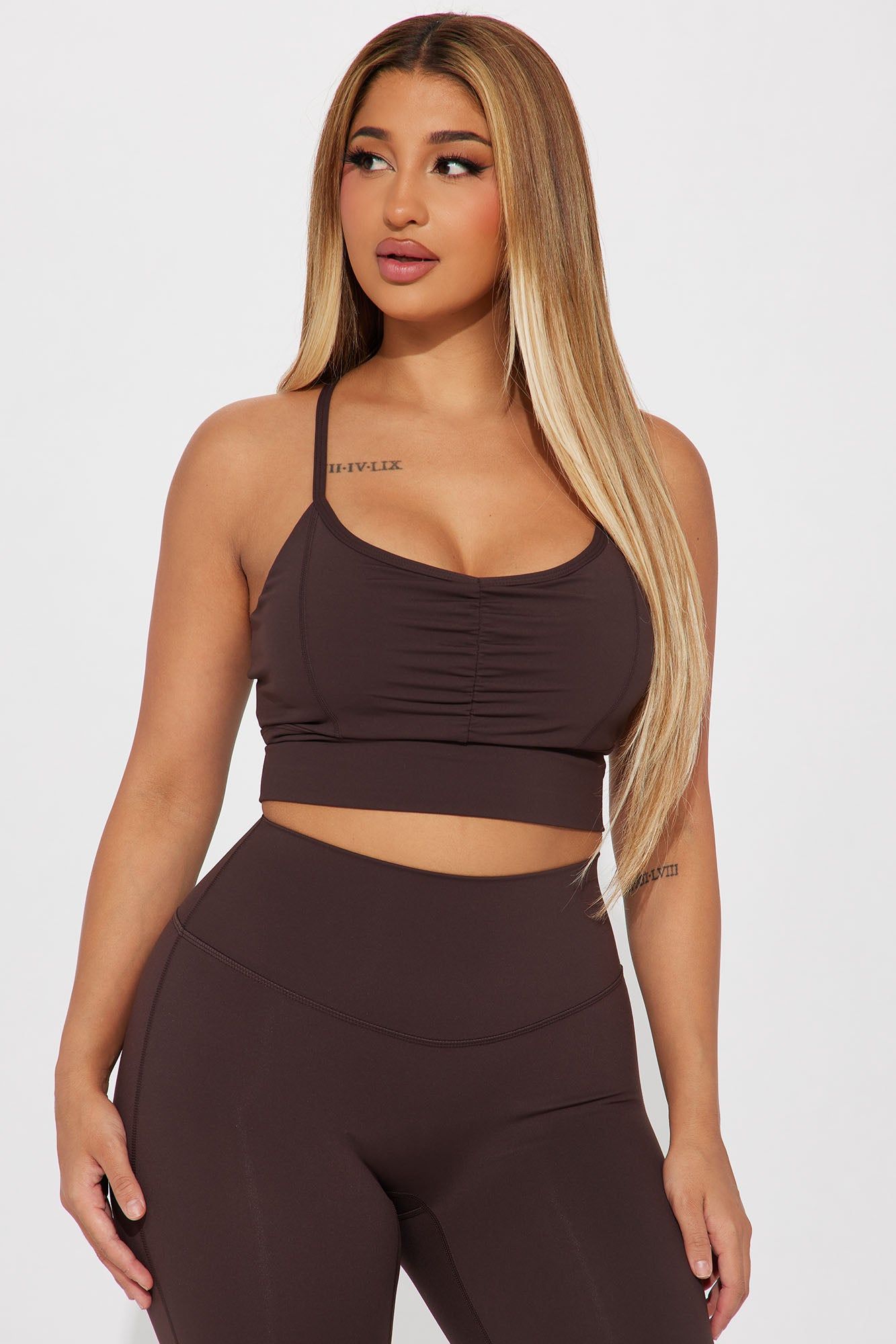 Hot Yoga Club Active Set - Brown sold by Fashion Nova product image thumbnail 2