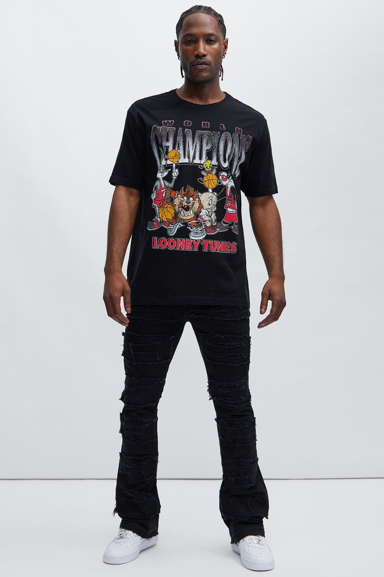 World Champions Looney Tunes Short Sleeve Tee - Black sold by Fashion Nova product image thumbnail 2