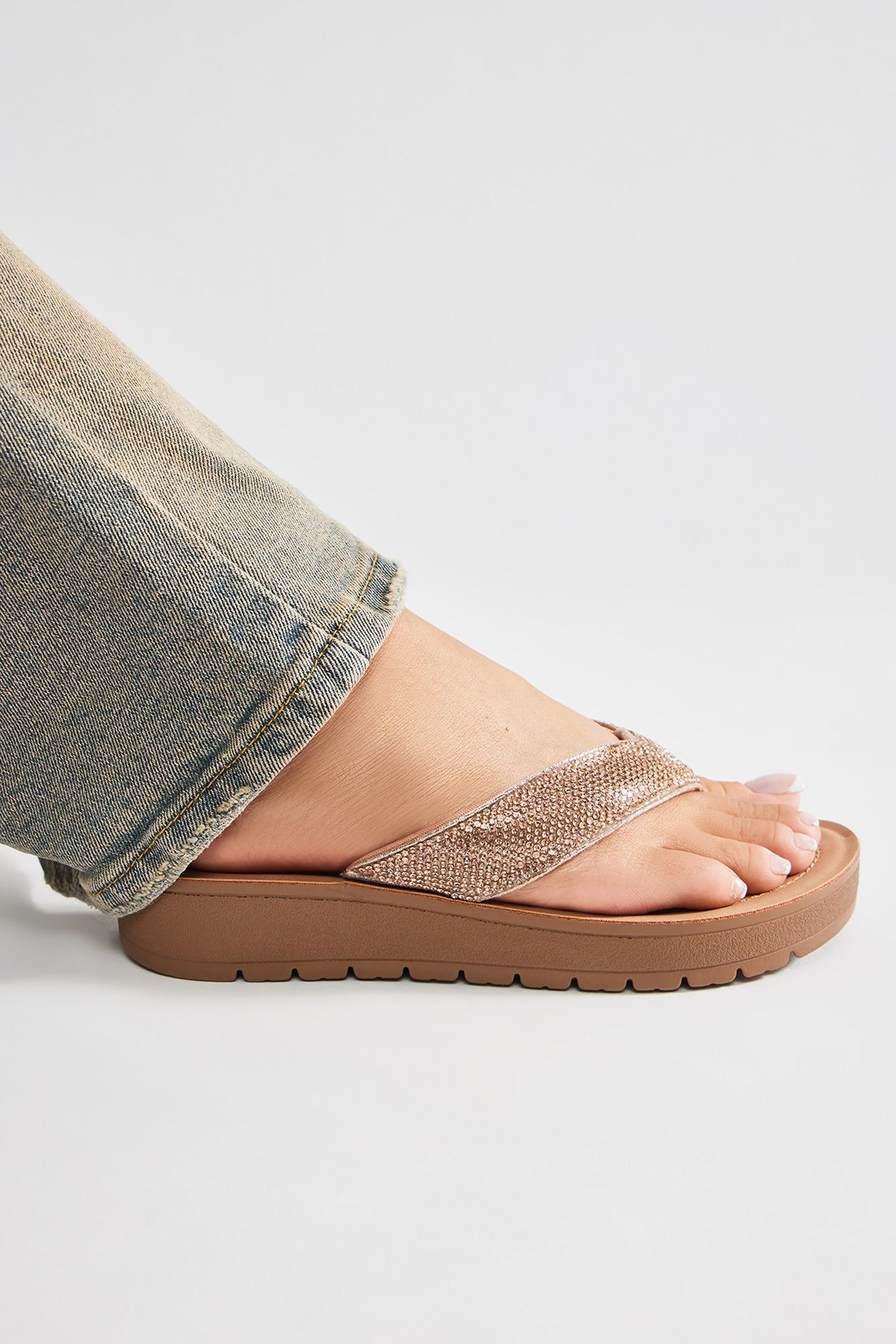 Can't Stay Away Flip Flops - Copper sold by Fashion Nova product image thumbnail 3