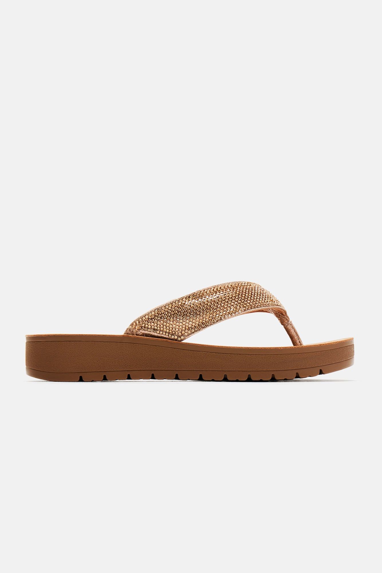 Can't Stay Away Flip Flops - Copper sold by Fashion Nova product image thumbnail 4