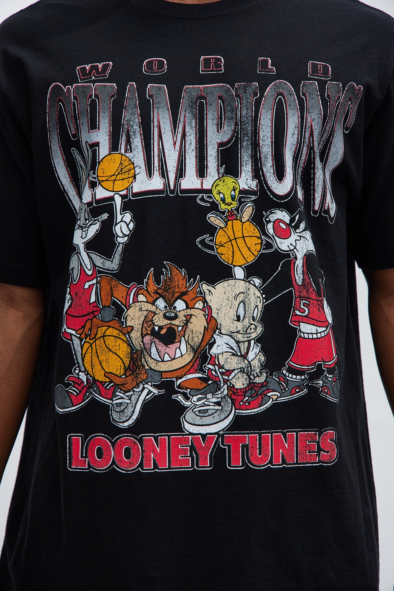 World Champions Looney Tunes Short Sleeve Tee - Black sold by Fashion Nova product image thumbnail 3
