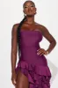Marie Ruffle Maxi Dress - Eggplant sold by Fashion Nova