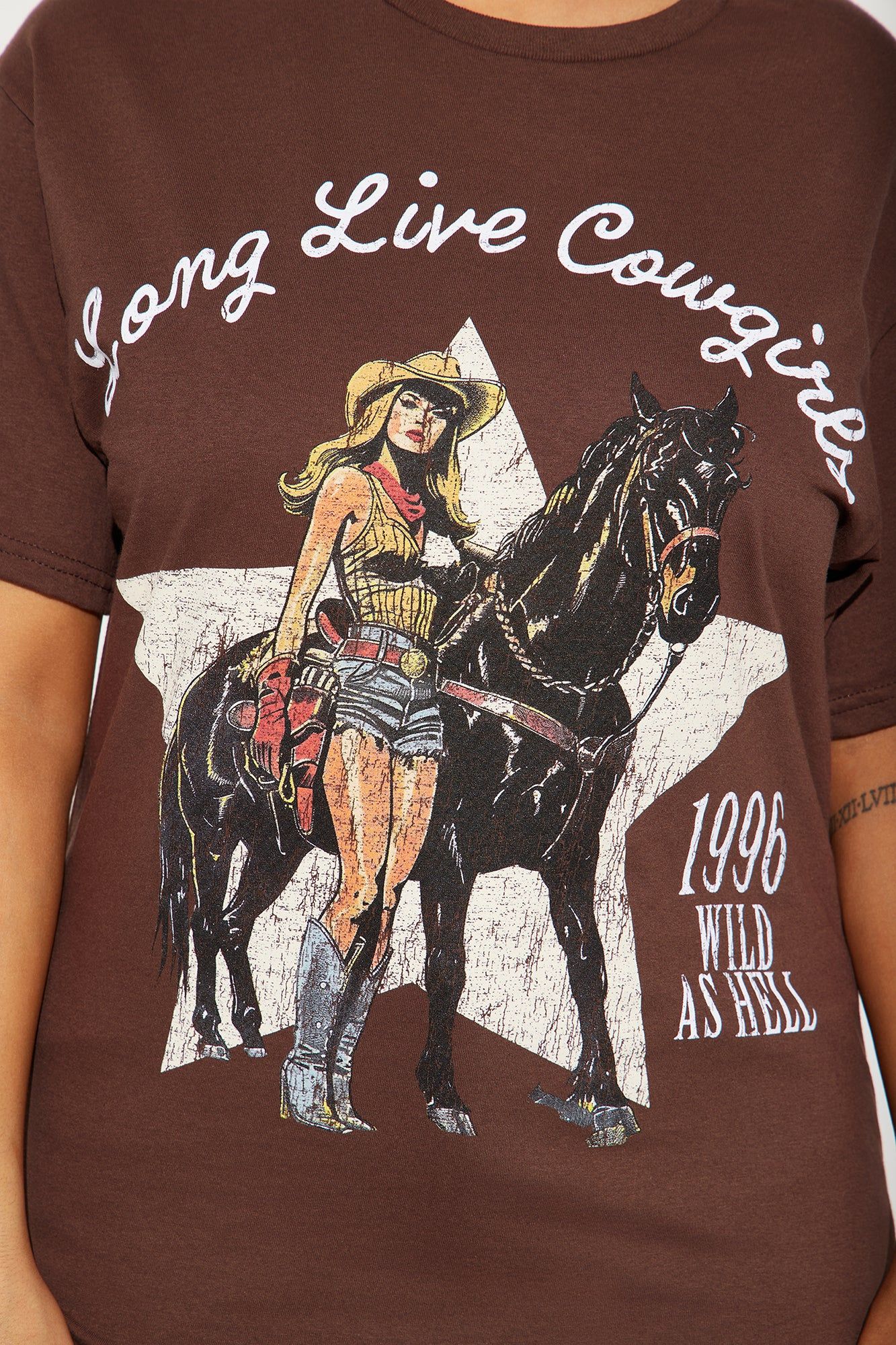 Long Live Cowgirls Graphic Tee - Brown sold by Fashion Nova product image thumbnail 2