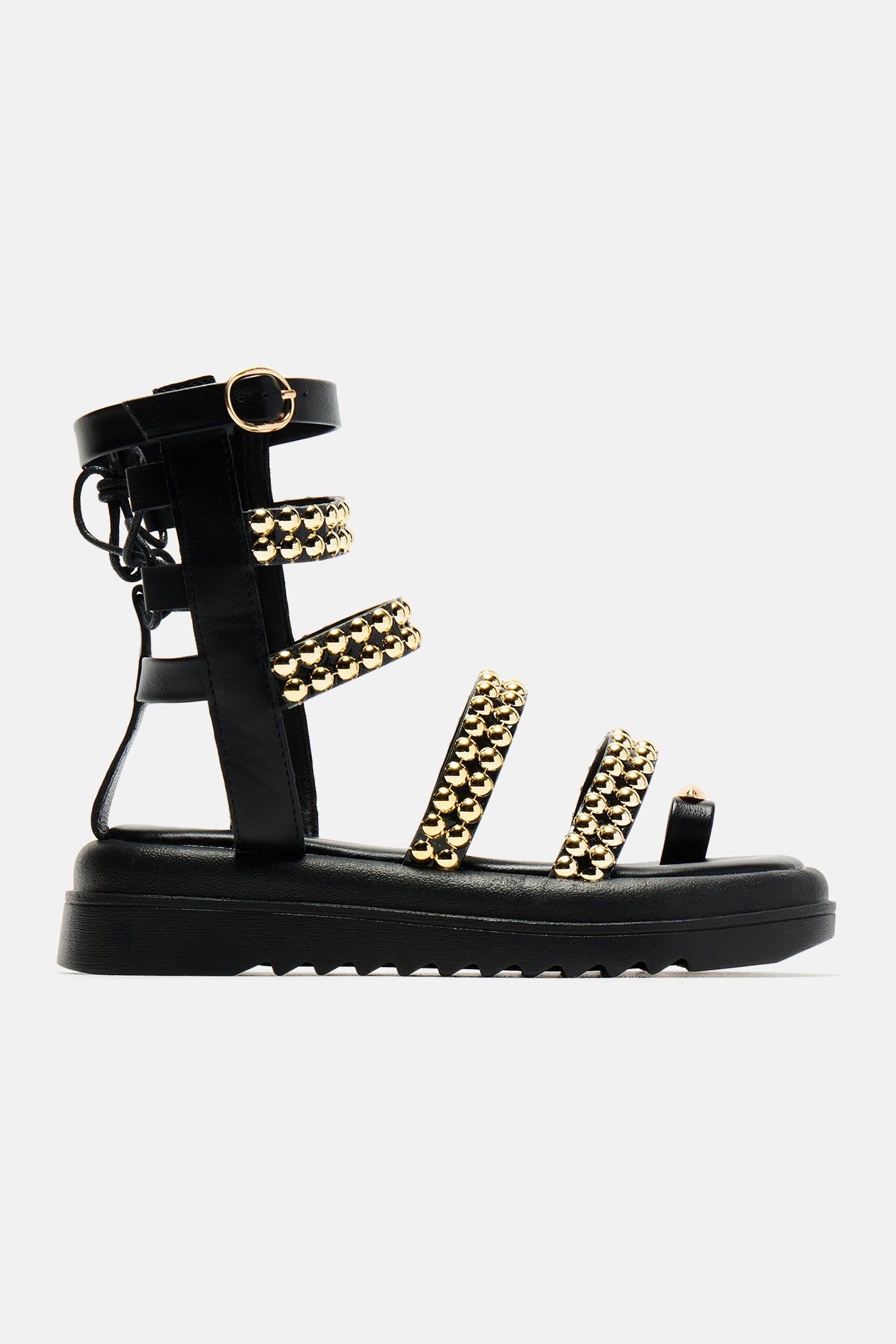 Neutral Feelings Flat Sandals - Black sold by Fashion Nova product image thumbnail 5