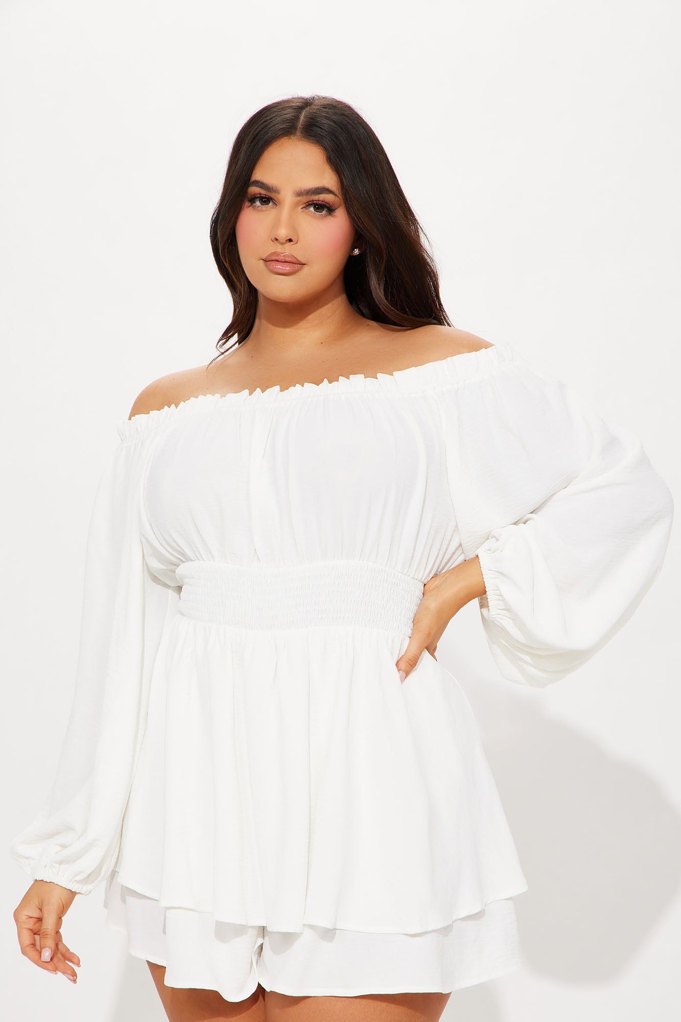 Truly Stunning Romper - White sold by Fashion Nova product image thumbnail 5