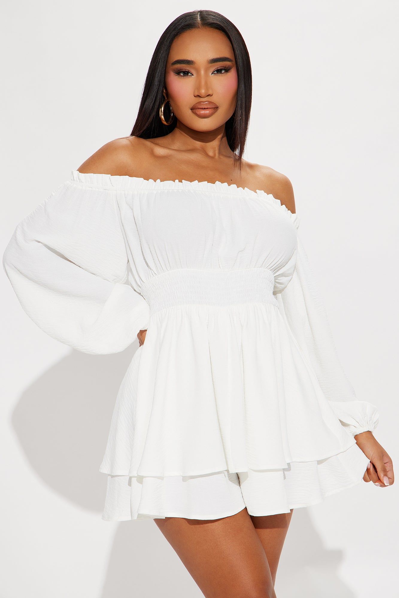 Truly Stunning Romper - White sold by Fashion Nova product image thumbnail 2