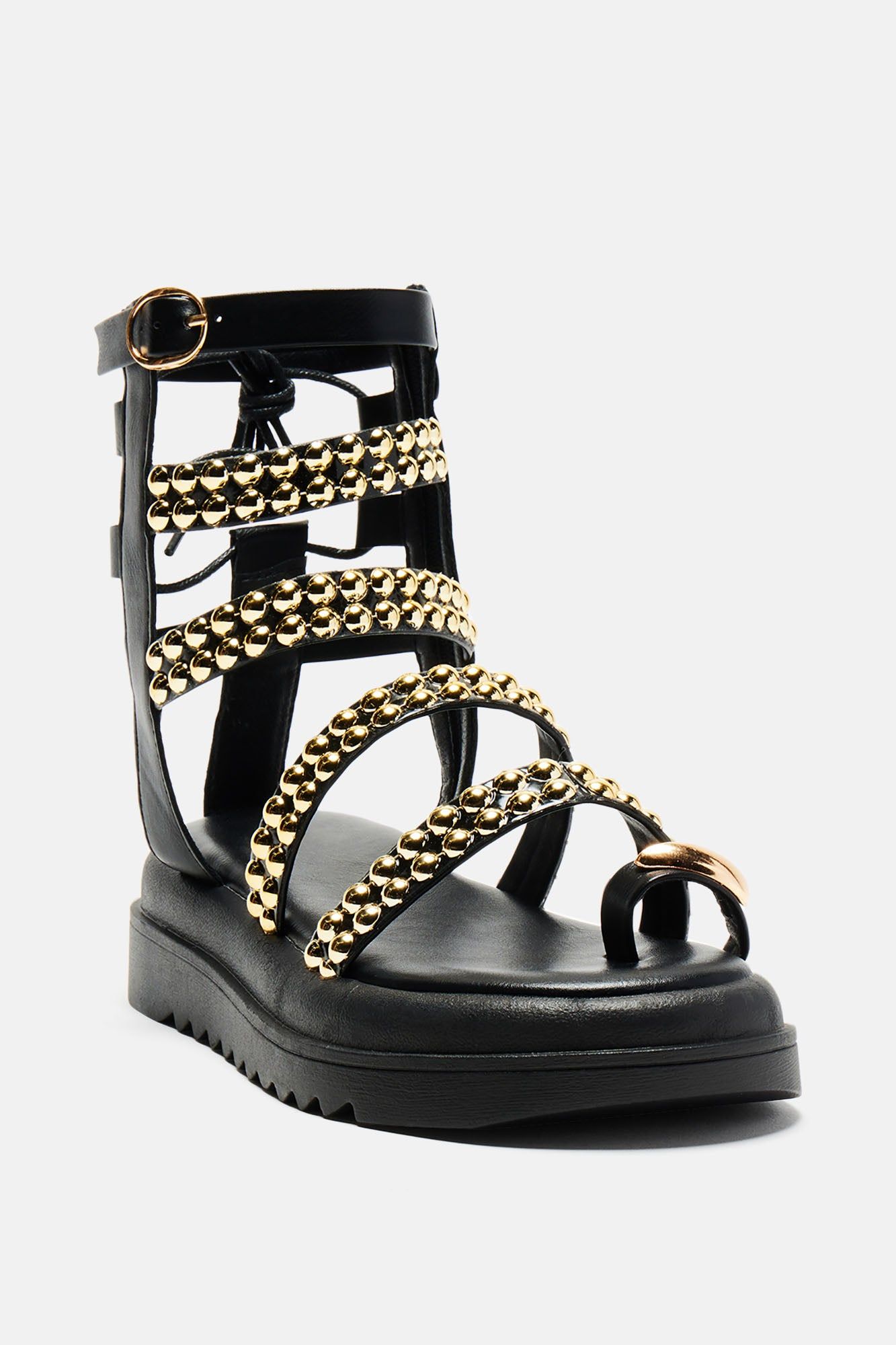 Neutral Feelings Flat Sandals - Black sold by Fashion Nova product image thumbnail 2