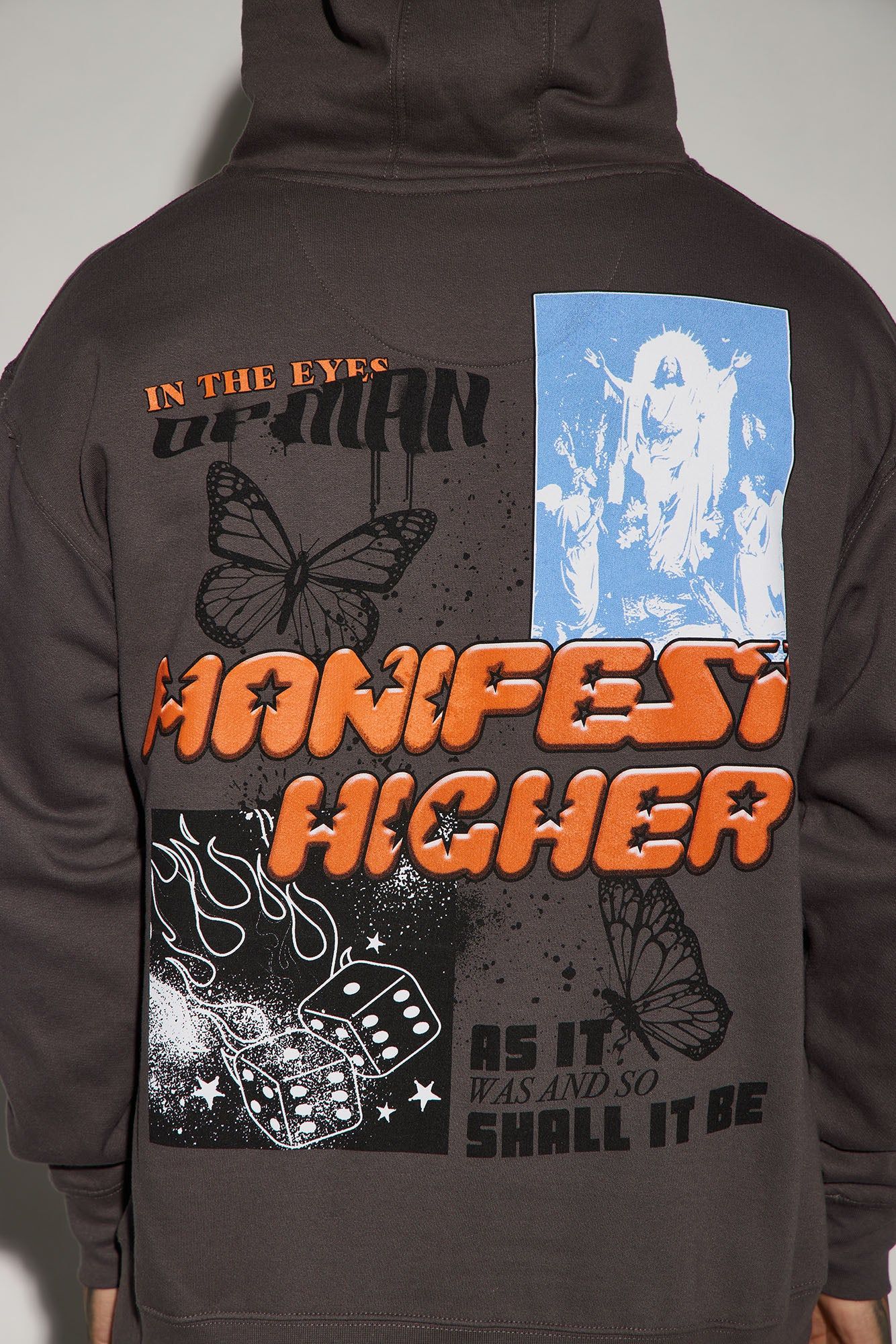 Manifest Higher Hoodie - Grey sold by Fashion Nova product image thumbnail 4