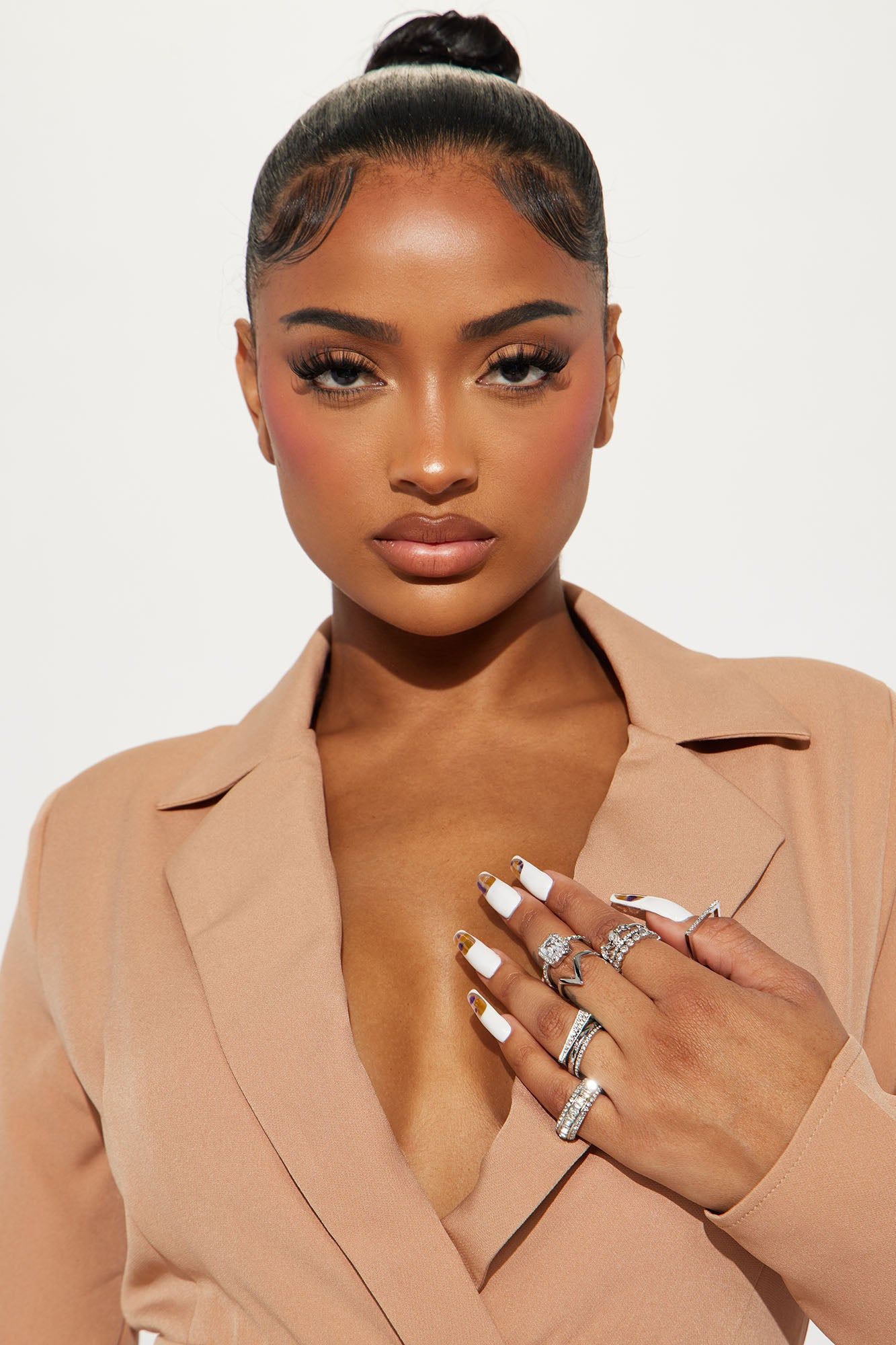 Diamonds And Riches 9 Piece Ring Set - Silver sold by Fashion Nova product image thumbnail 2
