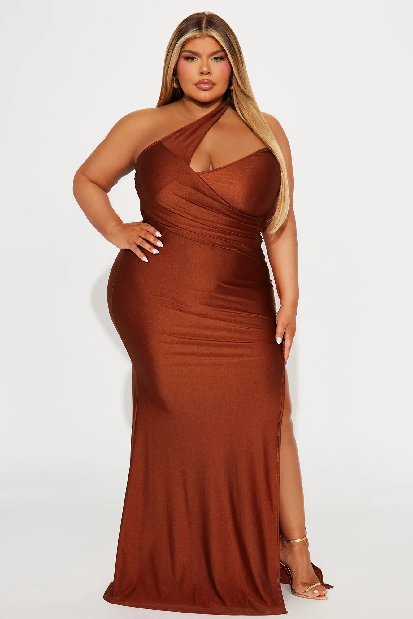 Can't Replace You Maxi Dress - Rust sold by Fashion Nova product image thumbnail 4