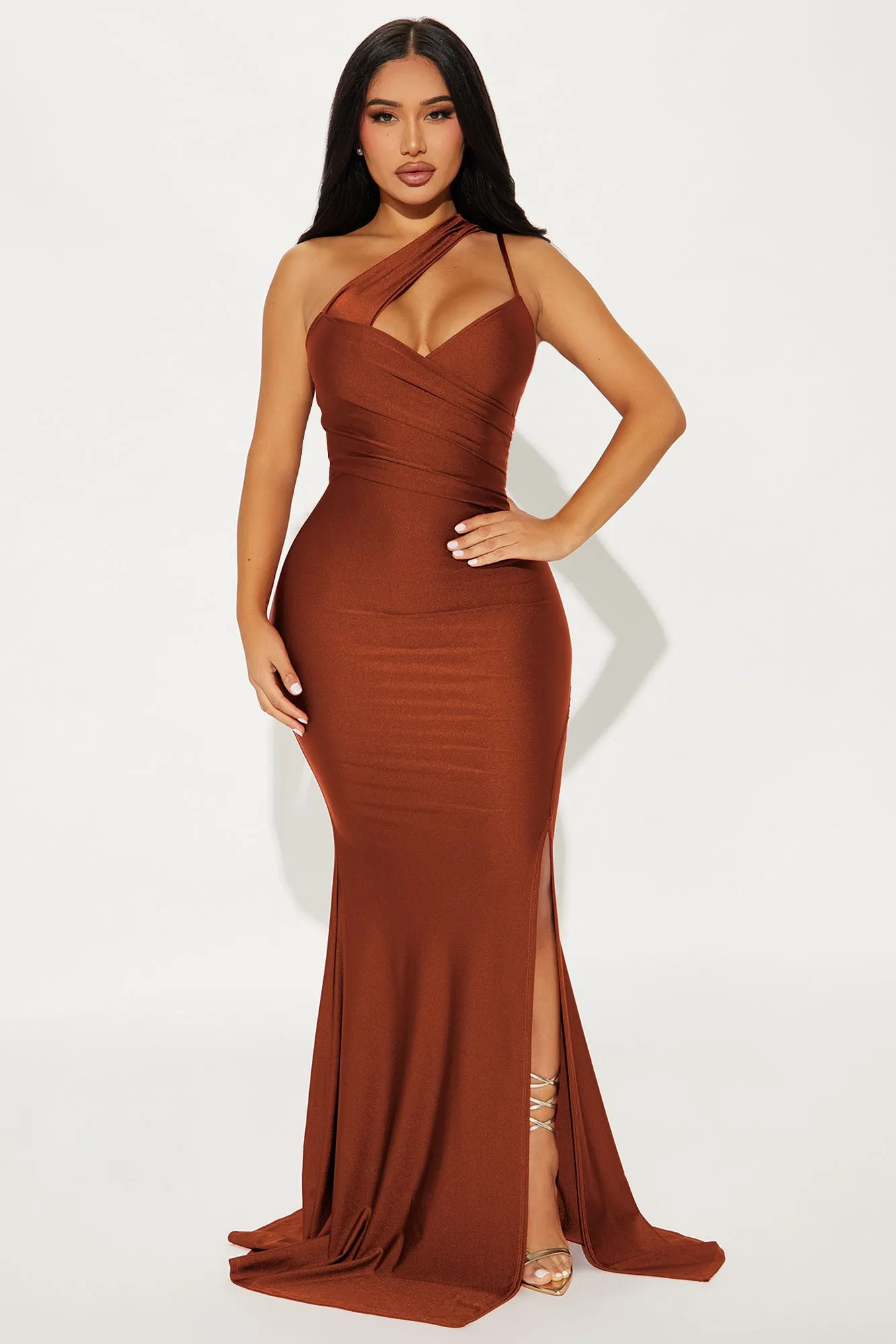 Can't Replace You Maxi Dress - Rust sold by Fashion Nova