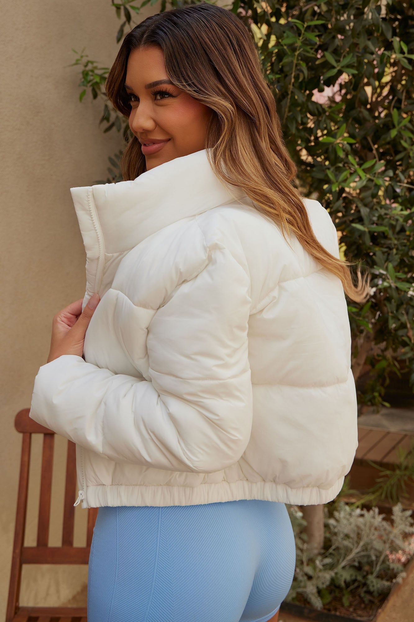 Name Your Game Puffer Coat - Ivory sold by Fashion Nova product image thumbnail 3