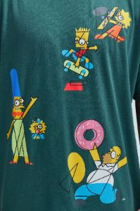 The Simpsons Abstract Art Short Sleeve Tee - Green sold by Fashion Nova
