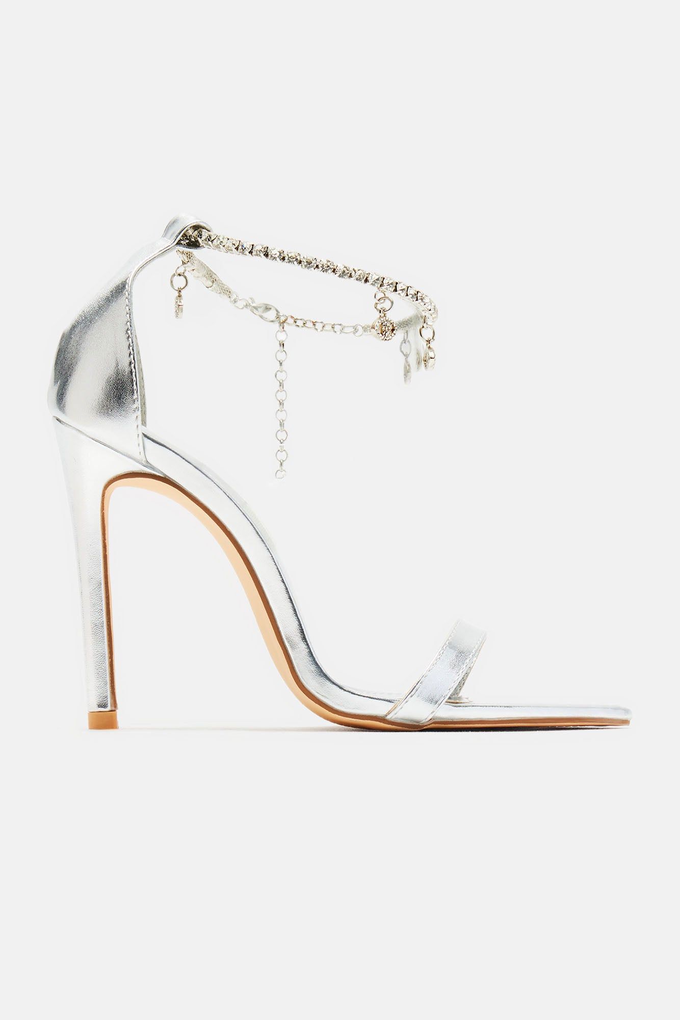Anything Could Happen Heeled Sandals - Silver sold by Fashion Nova product image thumbnail 2