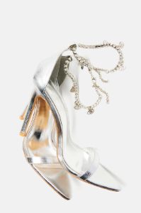 Anything Could Happen Heeled Sandals - Silver sold by Fashion Nova
