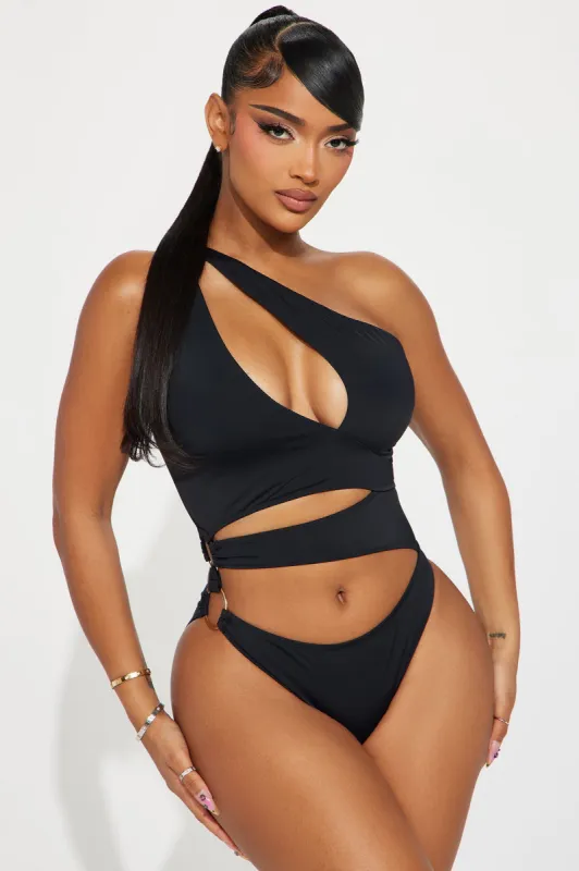 Summer Fun In The Sun Cutout 1 Piece Swimsuit - Black sold by Fashion Nova
