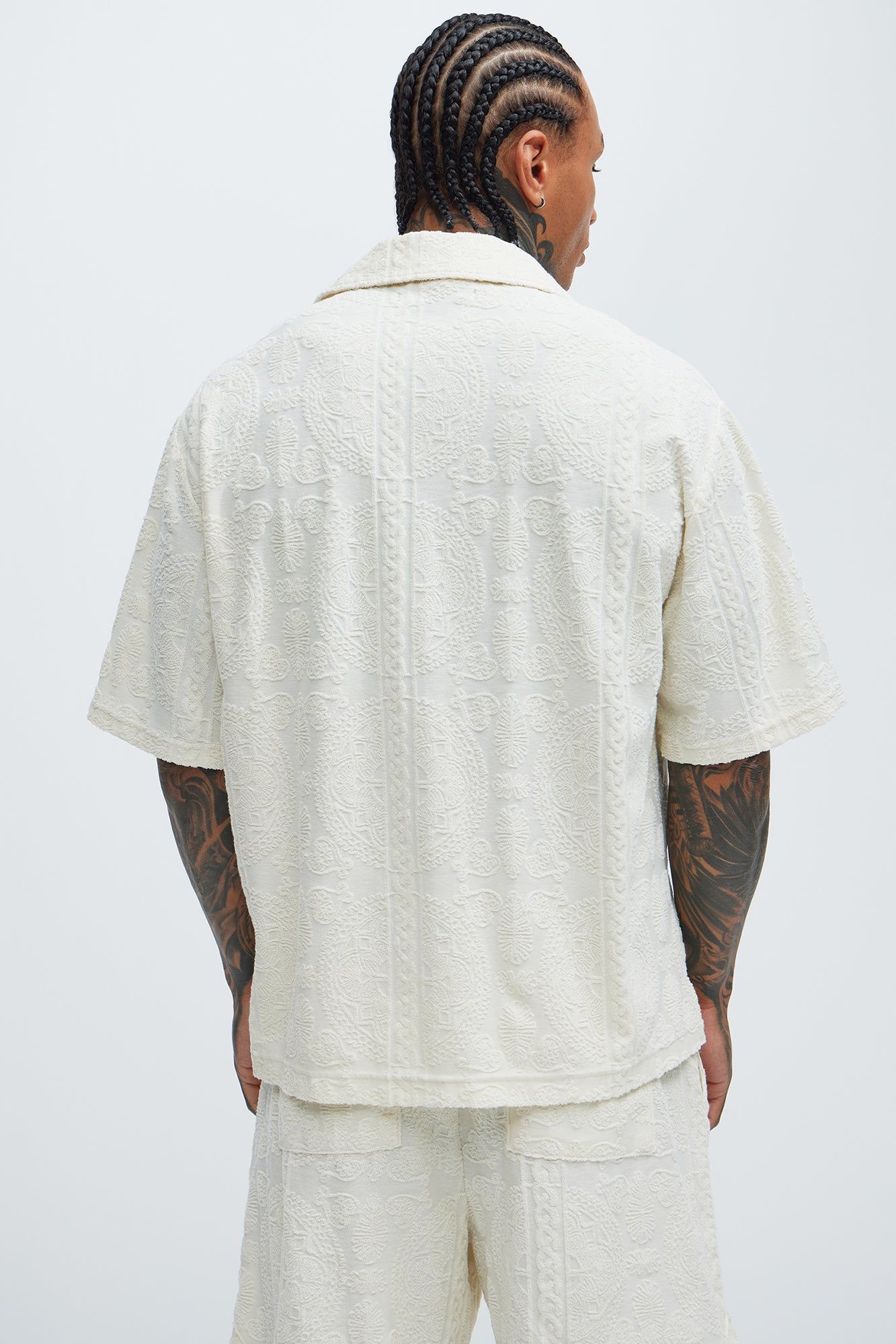 Link Textured Shirt - Cream sold by Fashion Nova product image thumbnail 4