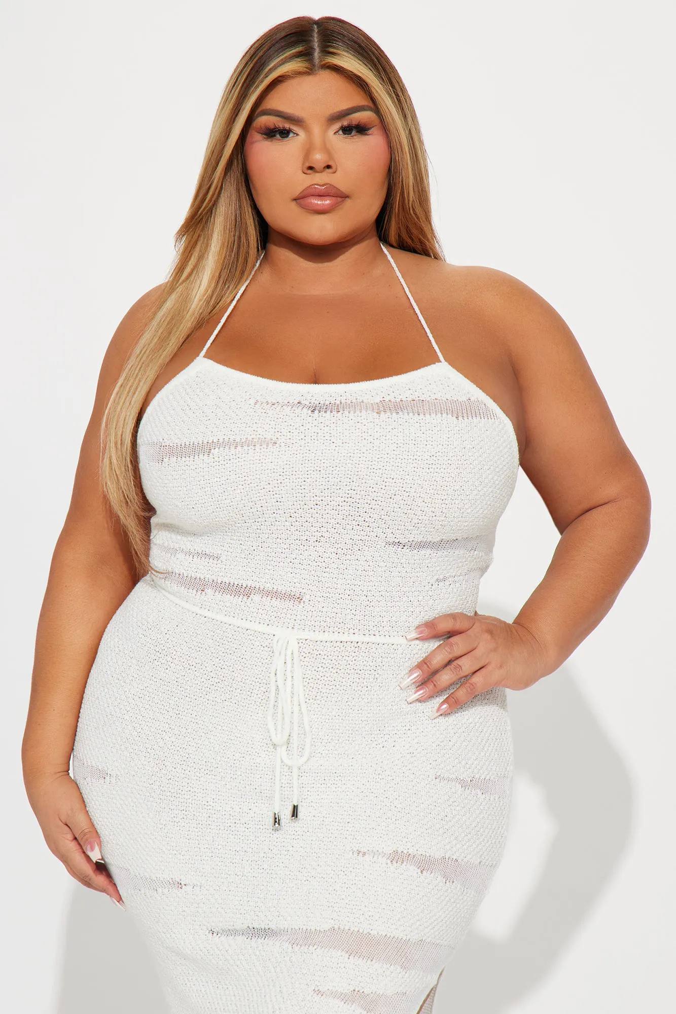 Fiona Crochet Maxi Dress - White sold by Fashion Nova product image thumbnail 5