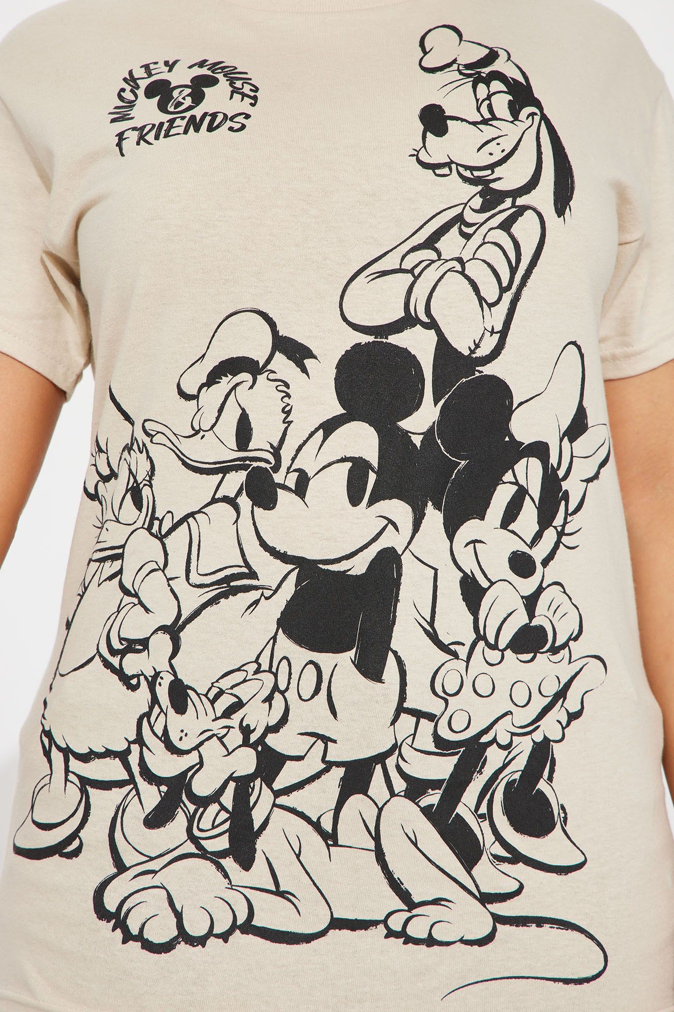 Mickey Mouse Sensational Six Tshirt - Sand sold by Fashion Nova product image thumbnail 3