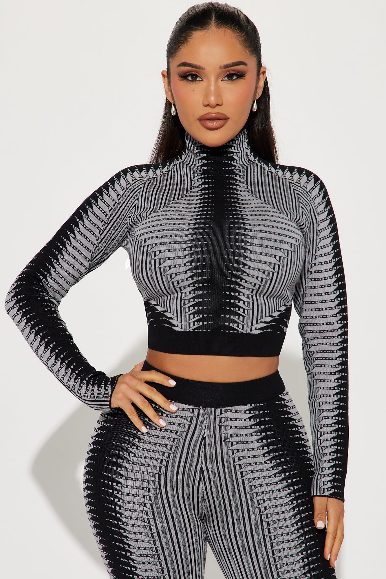 Kailee Sweater Legging Set - Grey/combo sold by Fashion Nova product image thumbnail 2