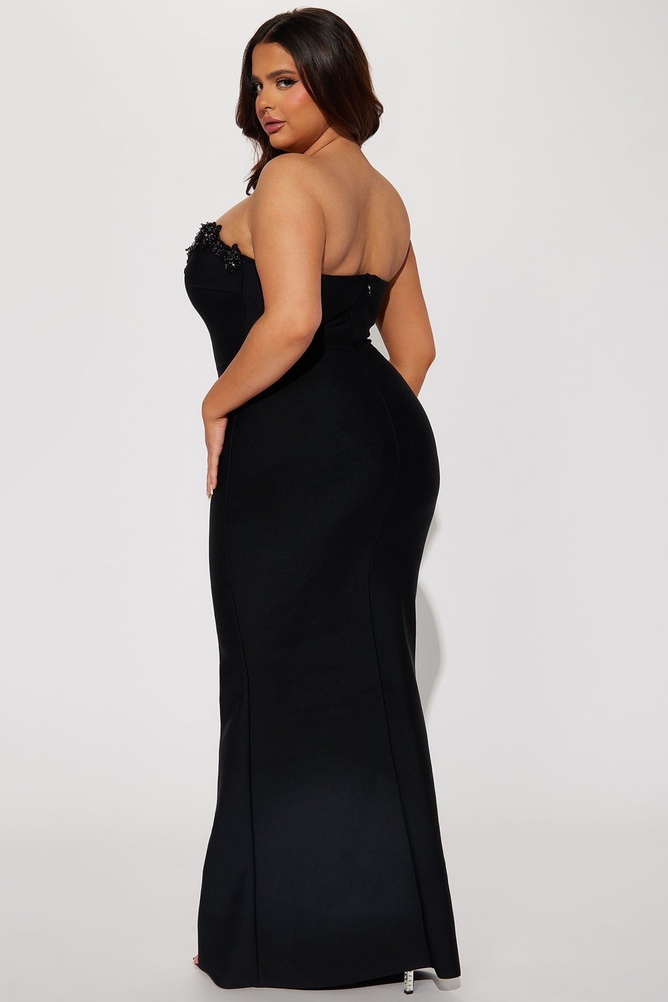 Floral Embellished Bandage Gown - Black sold by Fashion Nova product image thumbnail 7