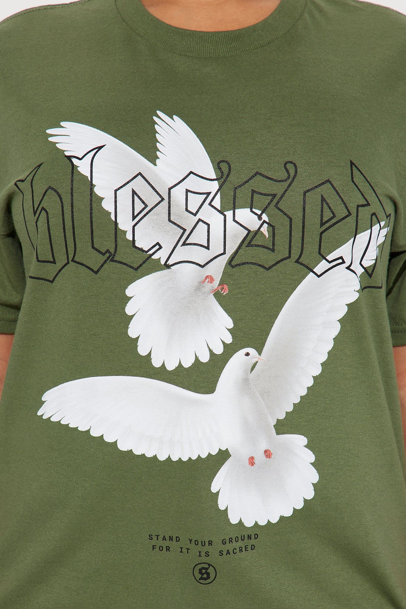 Stay Blessed Graphic Tee - Sage sold by Fashion Nova product image thumbnail 3