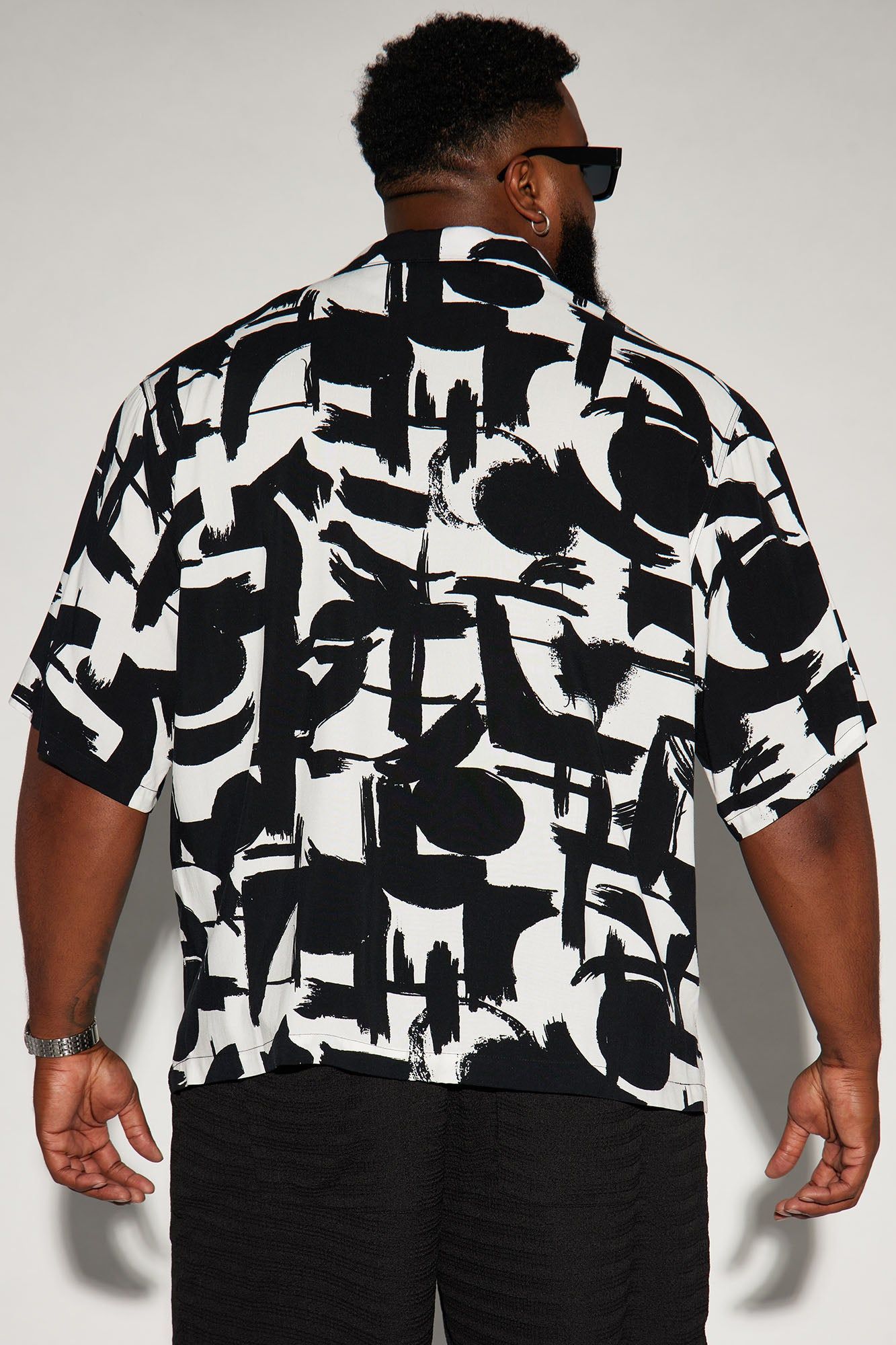 Perfect Strokes Button Up Shirt - Black/combo sold by Fashion Nova product image thumbnail 6