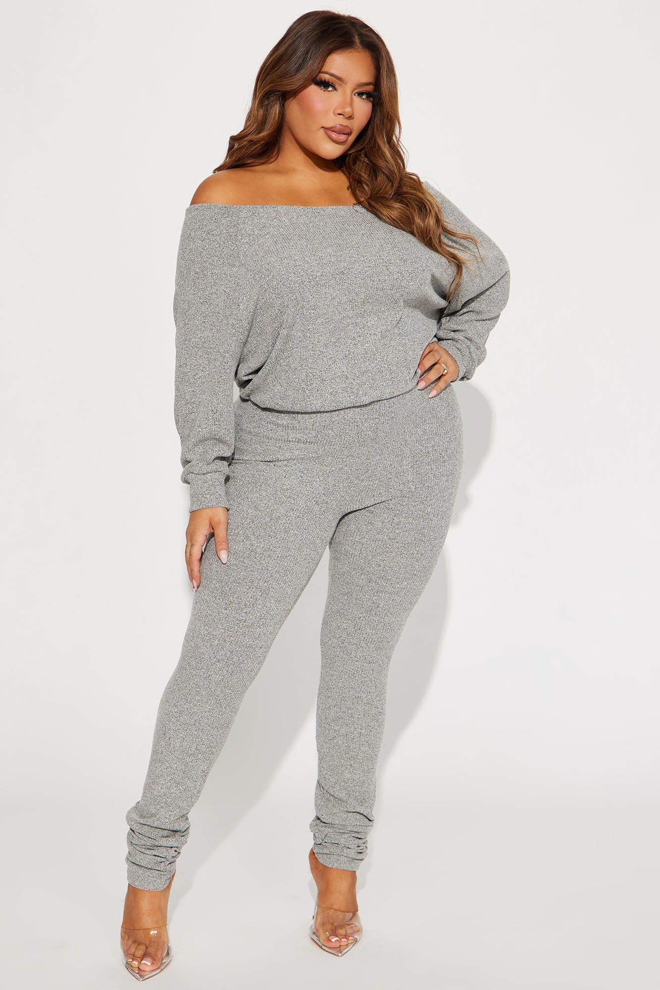 The Way To Go Jumpsuit - Heather Grey sold by Fashion Nova product image thumbnail 4